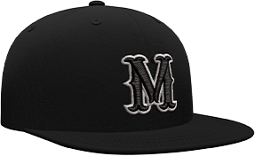 Mayhem Fitted Hat, Solid Black_NEW