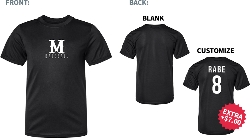 Mayhem M Shirt, Black copy